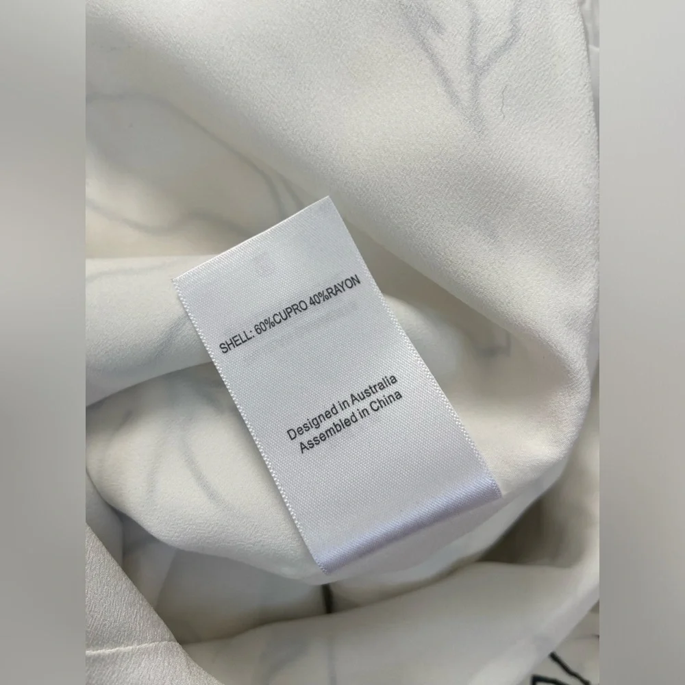 TALULAH Halter Wrap Midi Dress XS | White Floral Minimal Chic Summer Dress - Picture 8 of 12